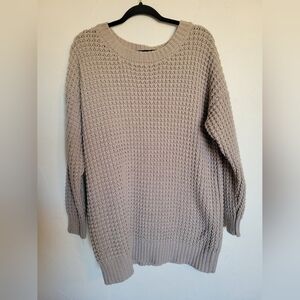 Cozy Knit Sweater in Taupe
